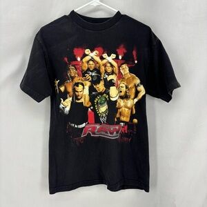 2007 WWE RAW Fifth Sun T-Shirt Medium John Cena Triple H Jeff Hardy Umaga DX